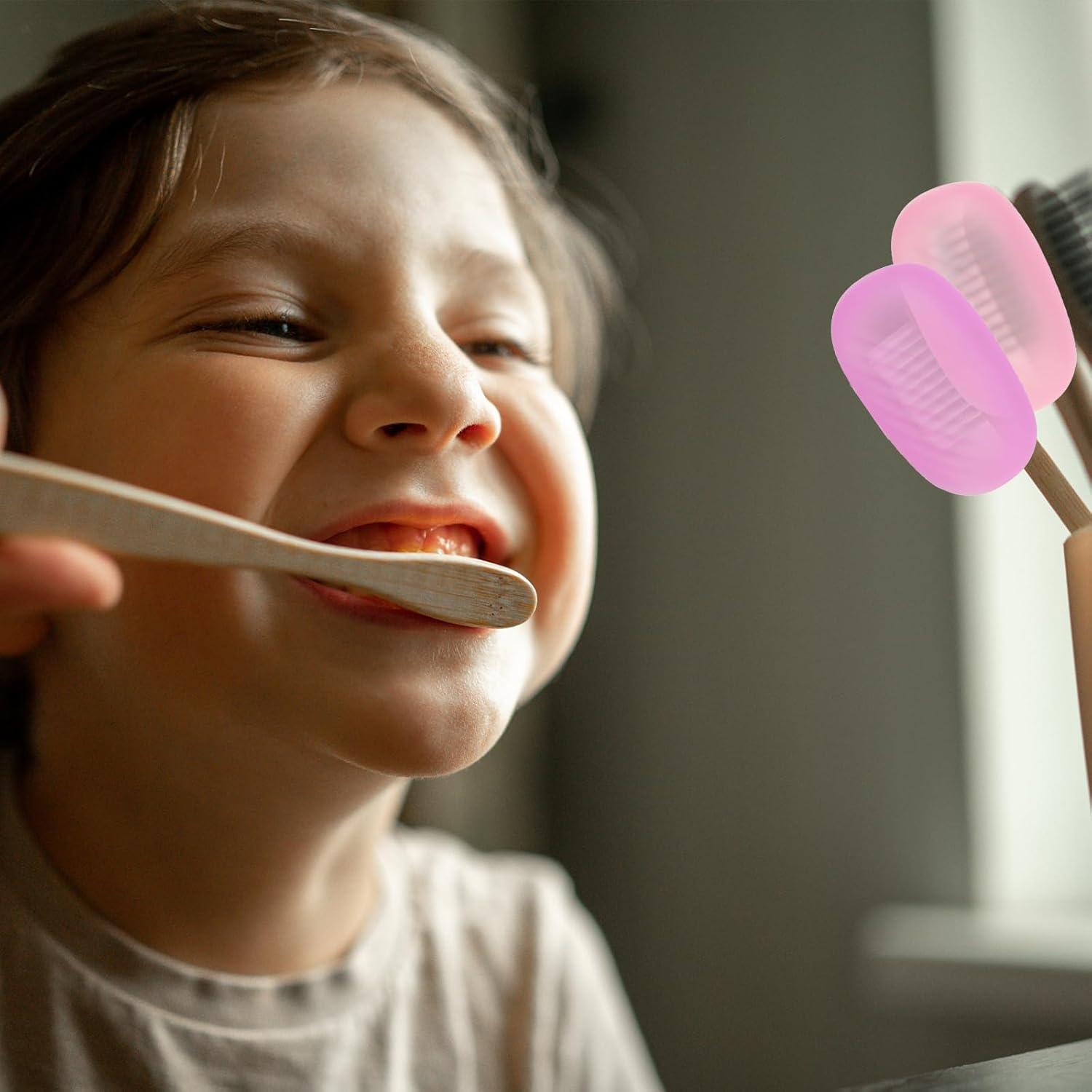 6 Fundas de Cepillo de Dientes de Silicona Larrel - Colores Mixtos