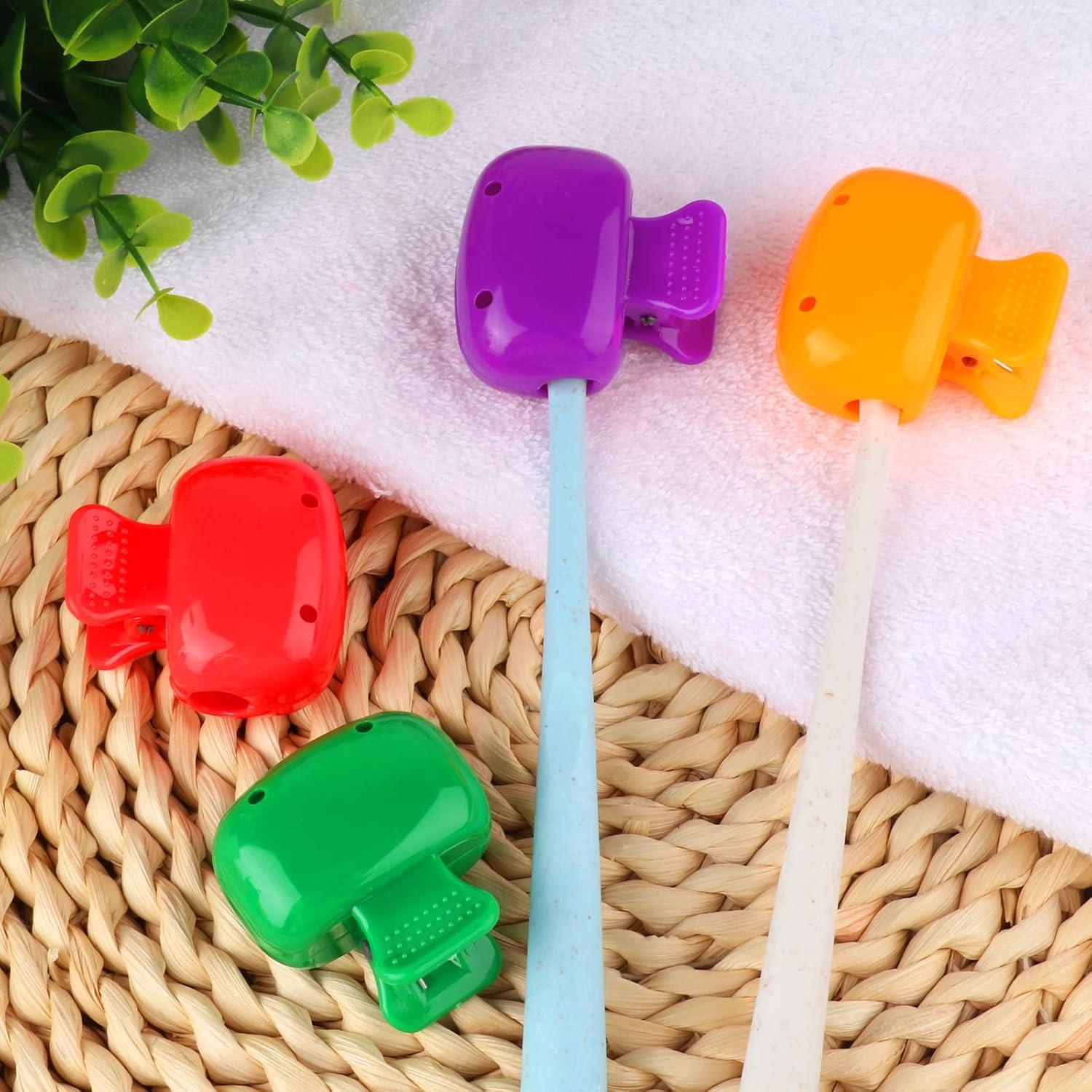 Paquete de 4 Cubiertas de Cabeza para Cepillo de Dientes Hxezoc