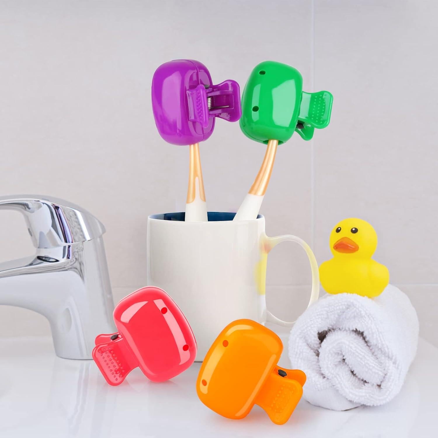 Paquete de 4 Cubiertas de Cabeza para Cepillo de Dientes Hxezoc