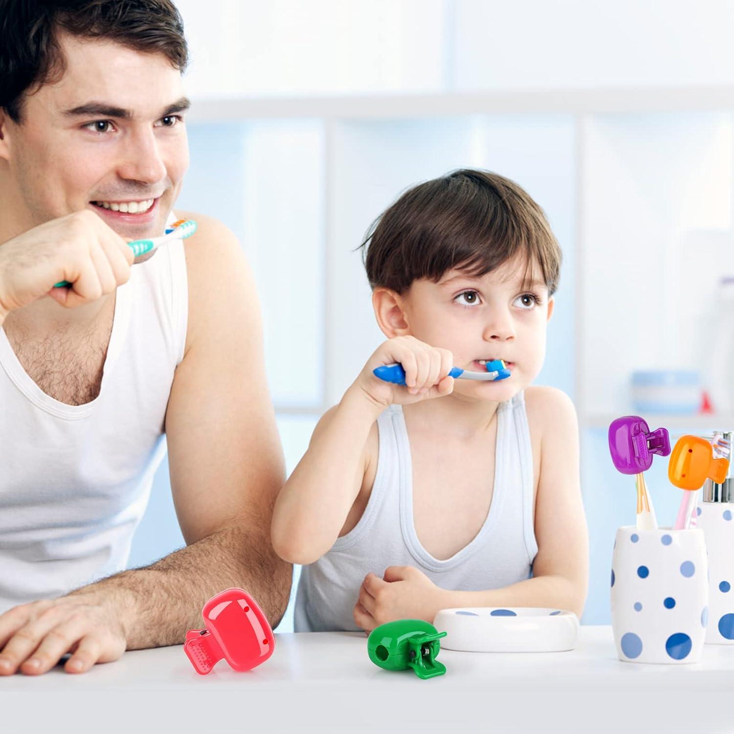 Paquete de 4 Cubiertas de Cabeza para Cepillo de Dientes Hxezoc