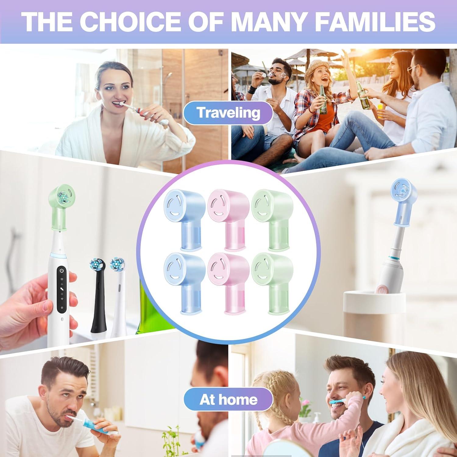 Cubiertas de Cepillo de Dientes THISONG para Oral-B iO - 6 Pzs