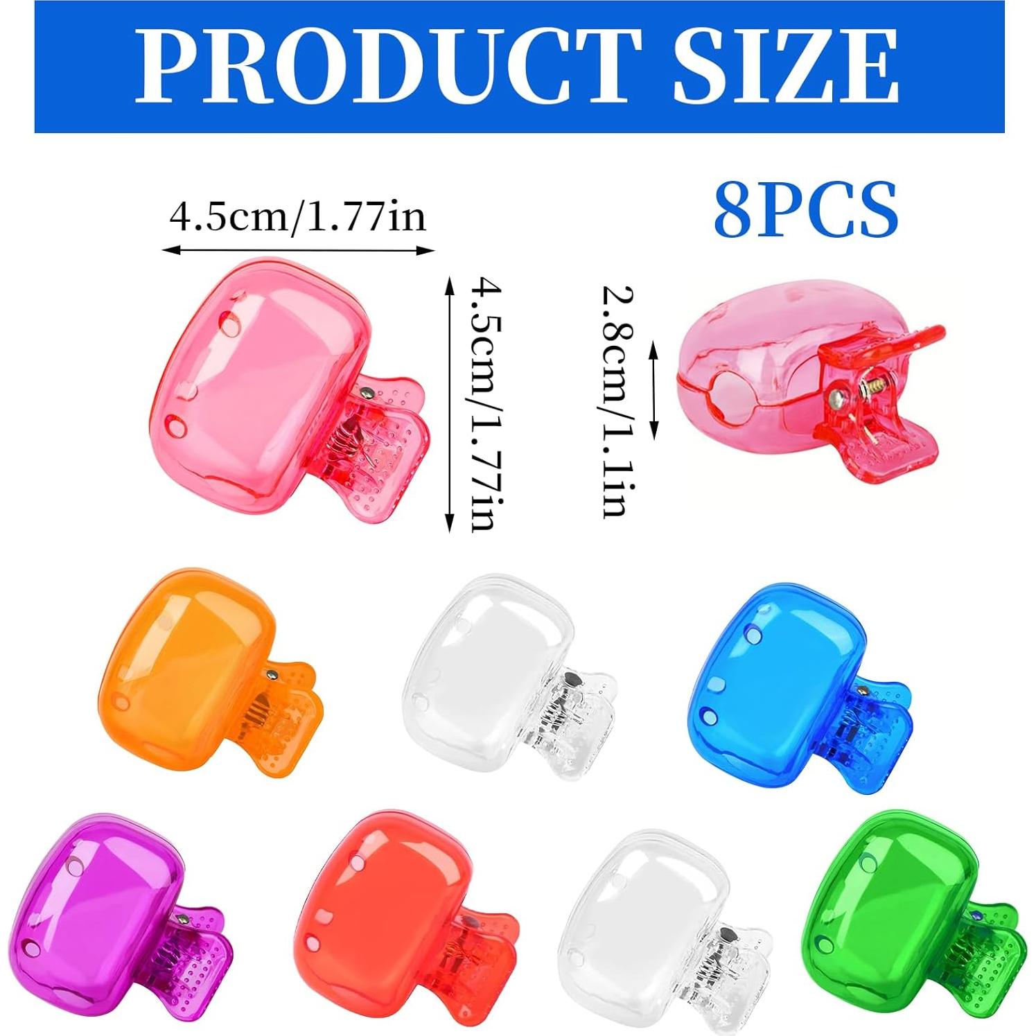 Paquete de 8 tapas para cepillos de dientes PKRFCJ - Colores variados