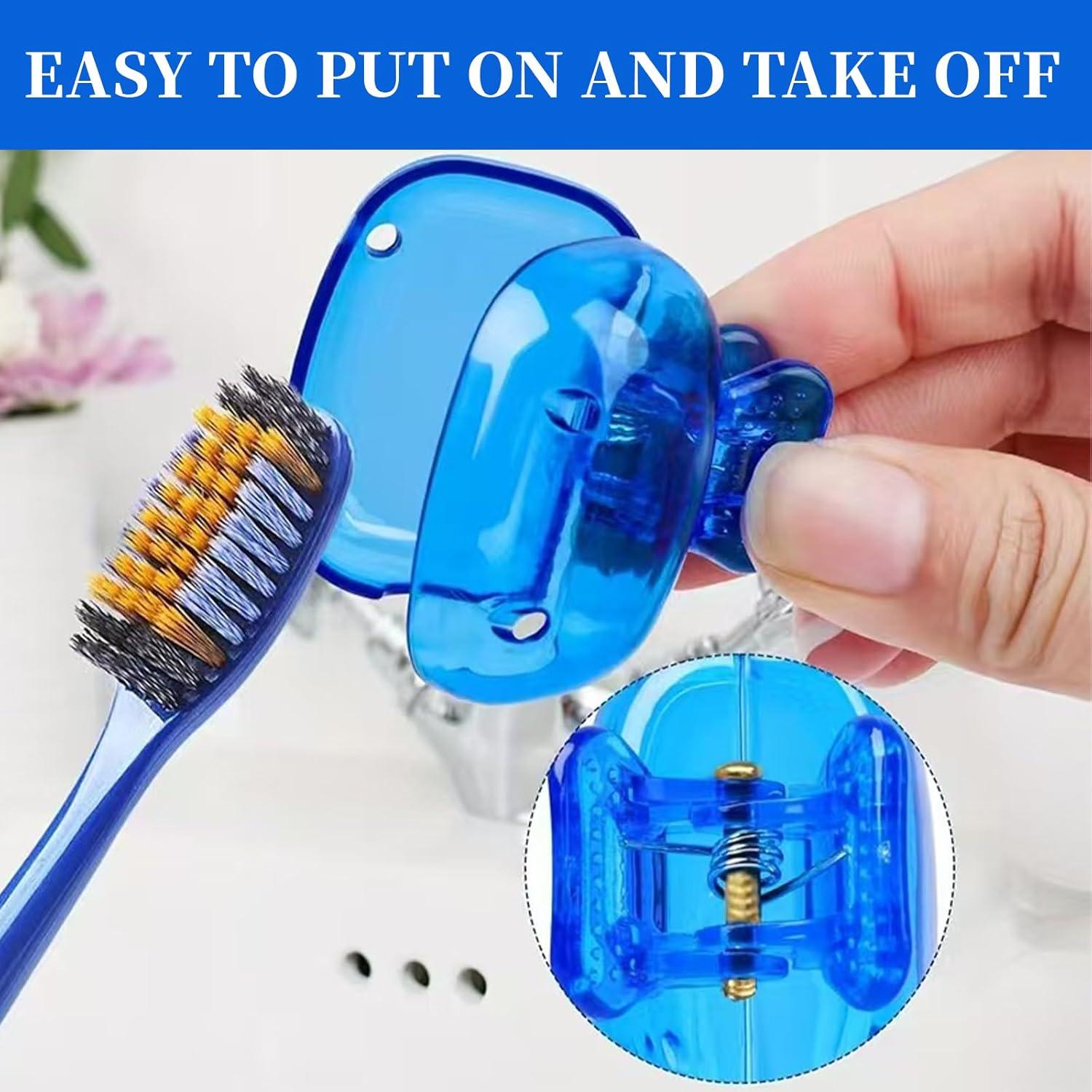 Paquete de 8 tapas para cepillos de dientes PKRFCJ - Colores variados