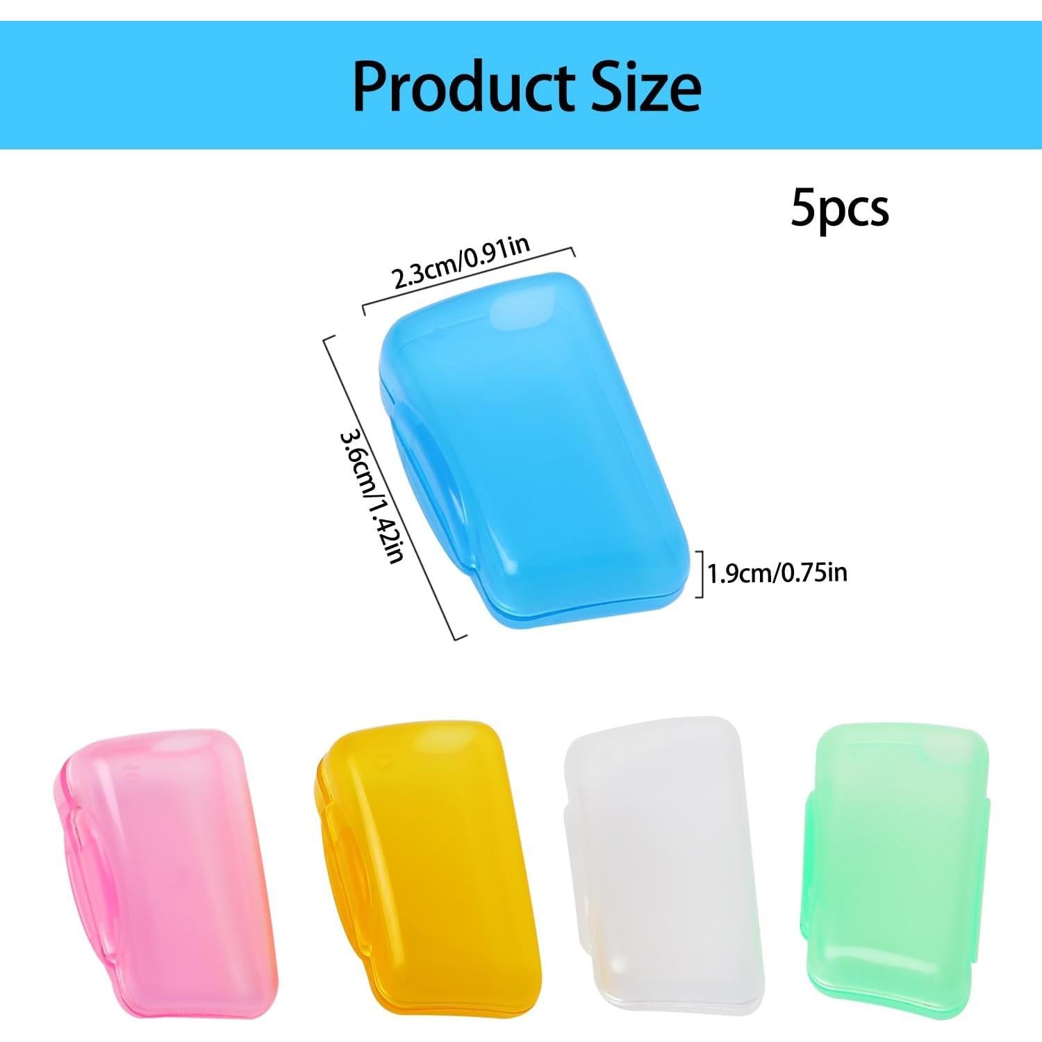 5 Fundas de Cepillo de Dientes Viaje MOZEAT LENS Colorido