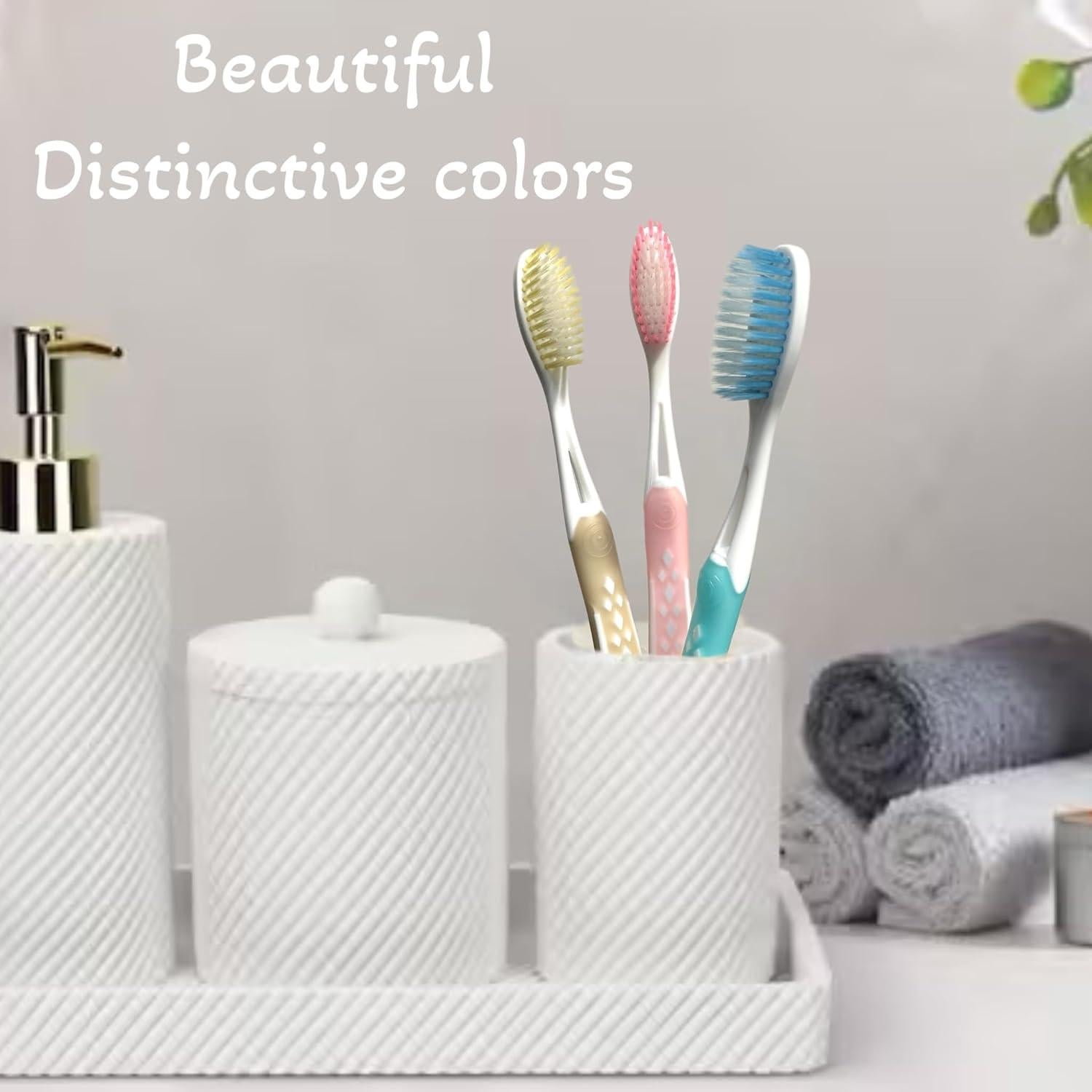 Cepillo de Dientes Suave ALAZCO 3 Piezas Ergonomico BPA Free