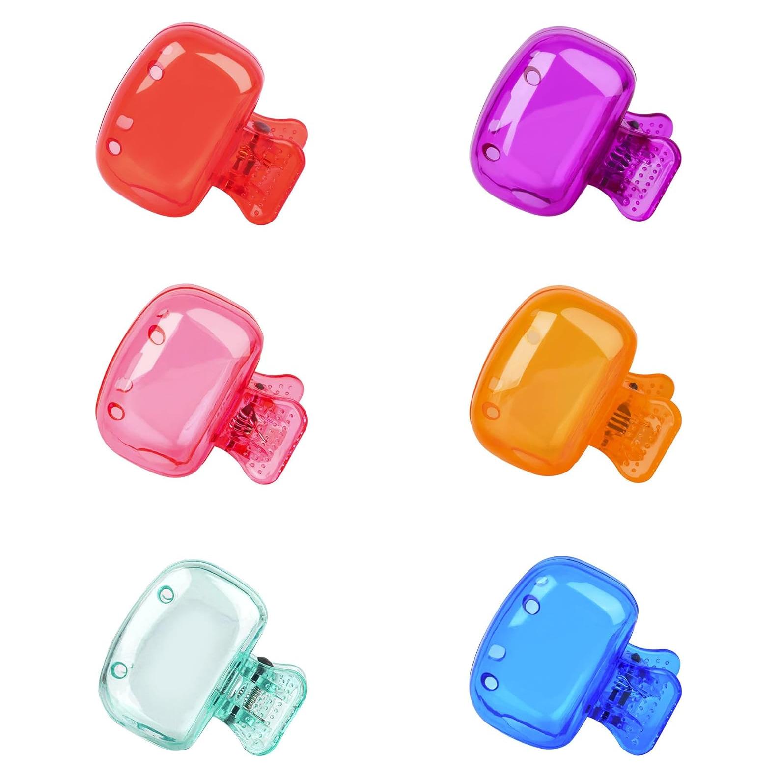 6 Tapas Protectores de Cepillo de Dientes Atiloy - Colores Vivos