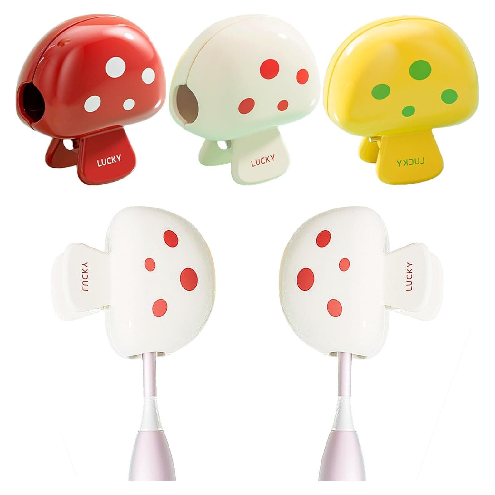 Tapa de Cepillo de Dientes INUSO 2025 - 3 Paquete, Diseño Hongo