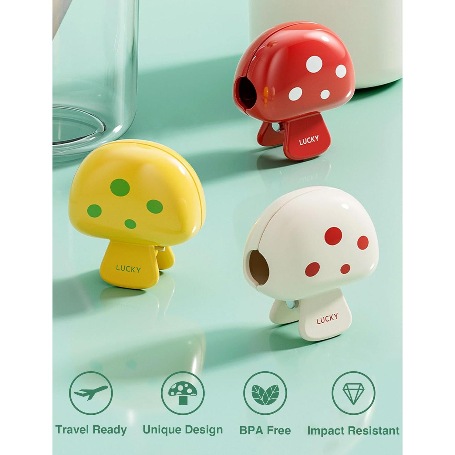 Tapa de Cepillo de Dientes INUSO 2025 - 3 Paquete, Diseño Hongo