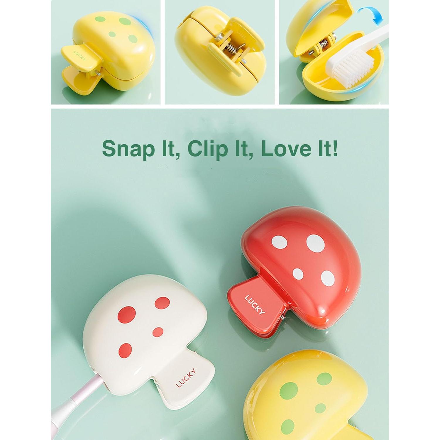 Tapa de Cepillo de Dientes INUSO 2025 - 3 Paquete, Diseño Hongo