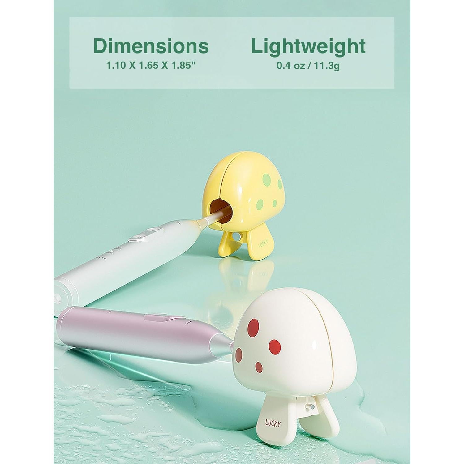 Tapa de Cepillo de Dientes INUSO 2025 - 3 Paquete, Diseño Hongo