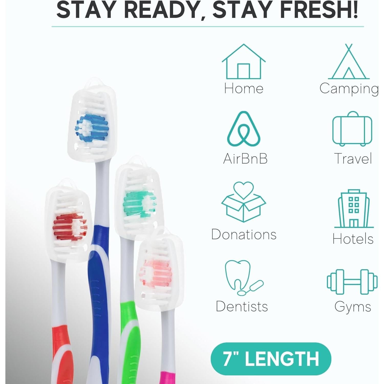 Paquete de 120 Cepillos de Dientes Desechables Avistar