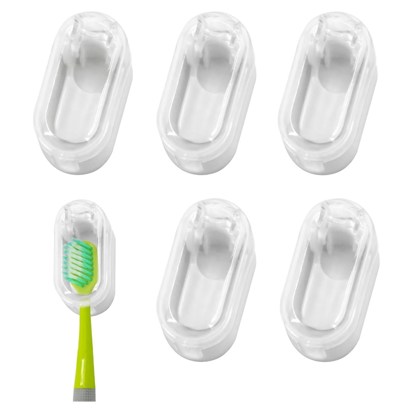 5 Cubiertas Protectores de Silicona para Cabezas de Cepillo