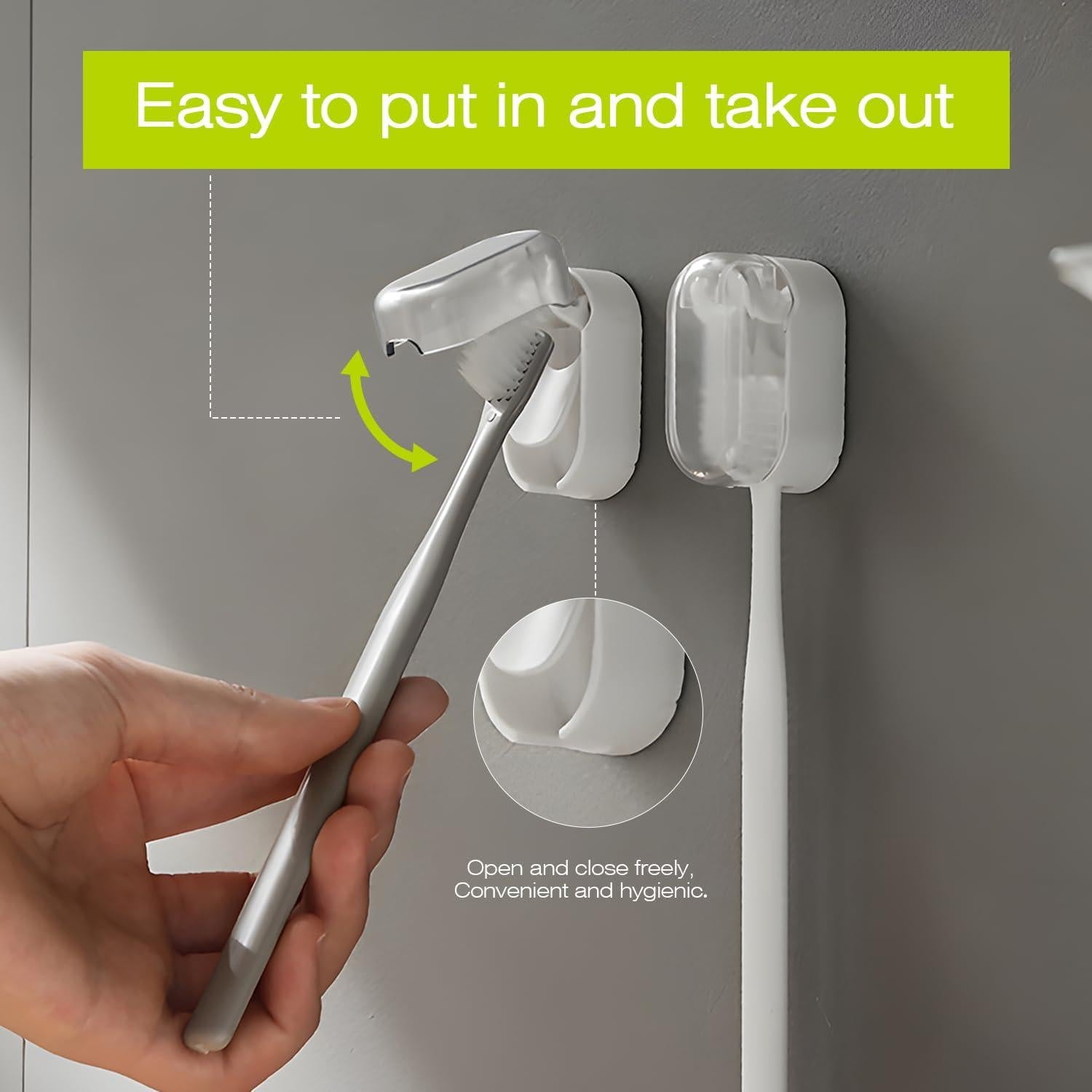 5 Cubiertas Protectores de Silicona para Cabezas de Cepillo