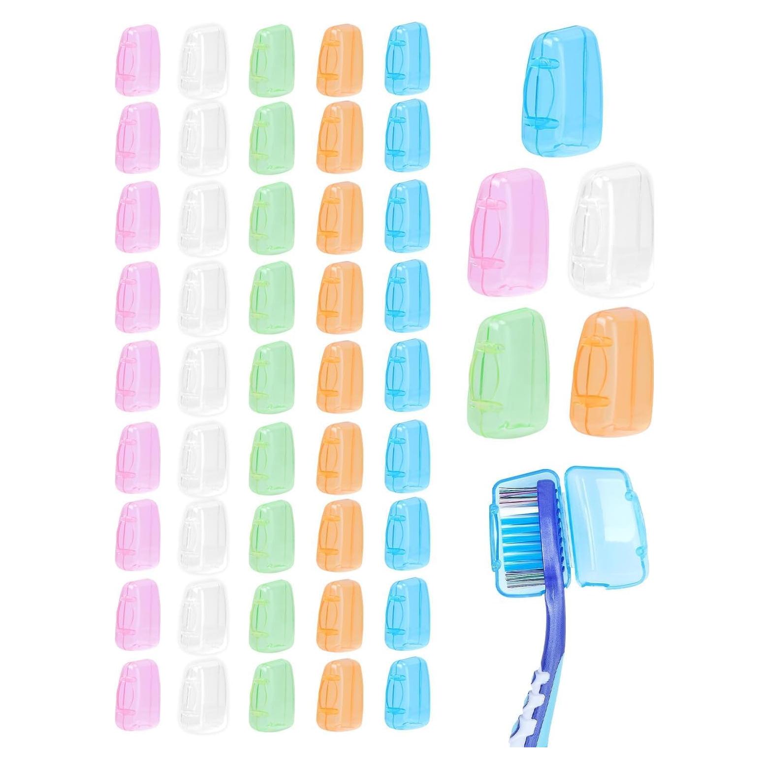 Paquete de 40 Cubiertas de Cepillo de Dientes Portátil PP