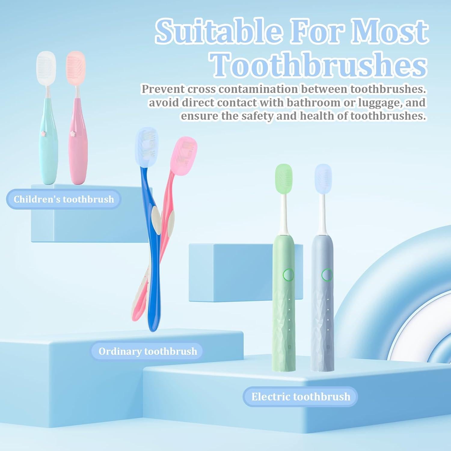 Cubiertas de Silicona para Cepillo de Dientes DIVINA VITAE 12 Pcs