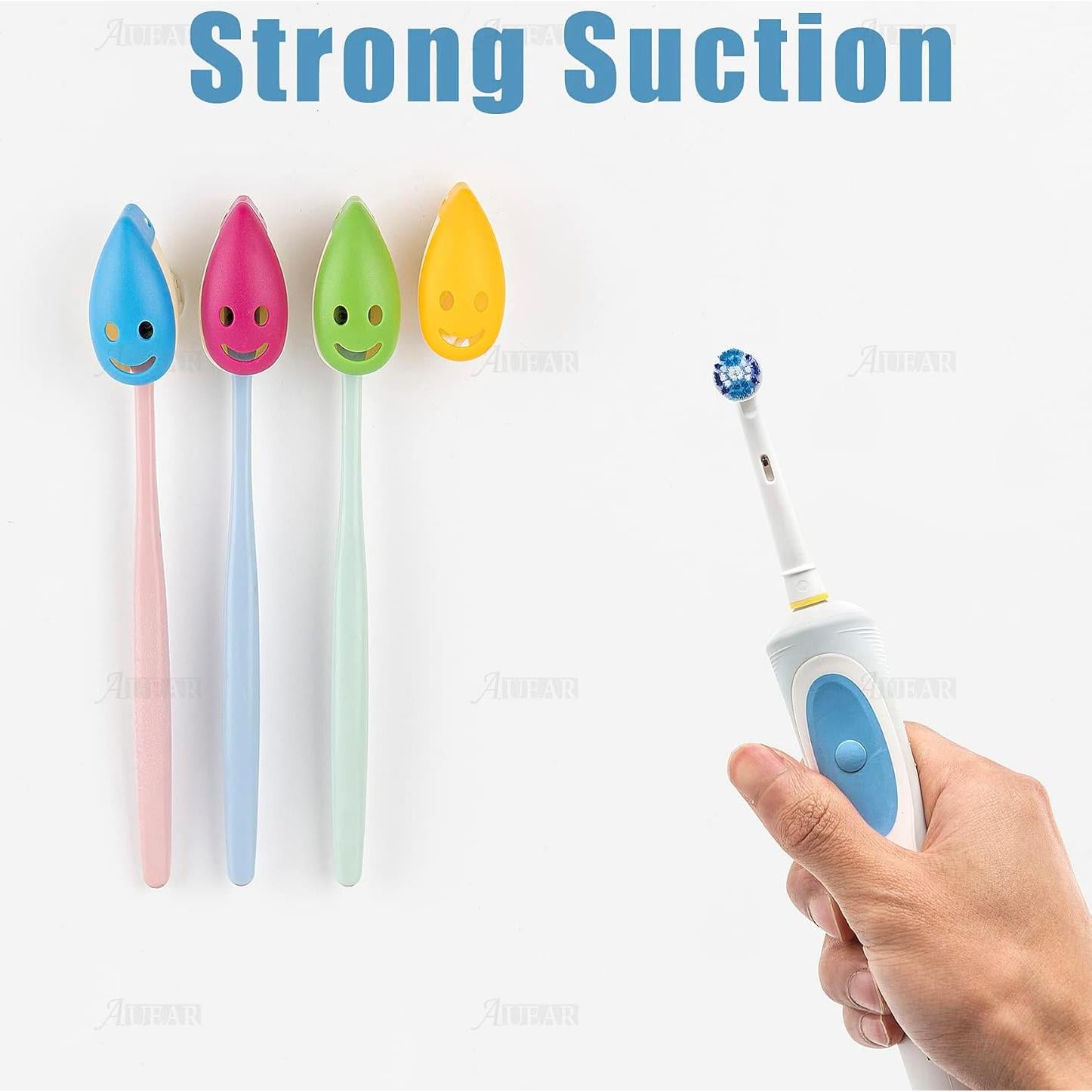 Tapa de Cabeza de Cepillo de Dientes AUEAR 8 Paquete Ventosa