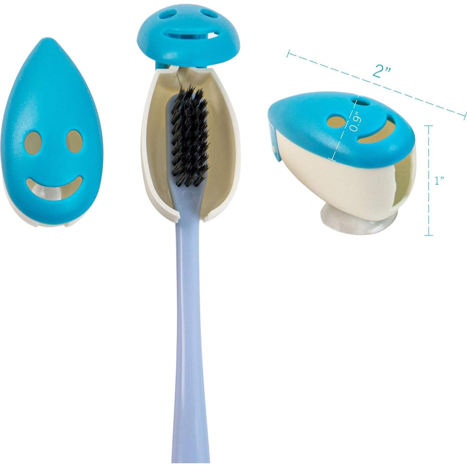 Tapa de Cabeza de Cepillo de Dientes AUEAR 8 Paquete Ventosa