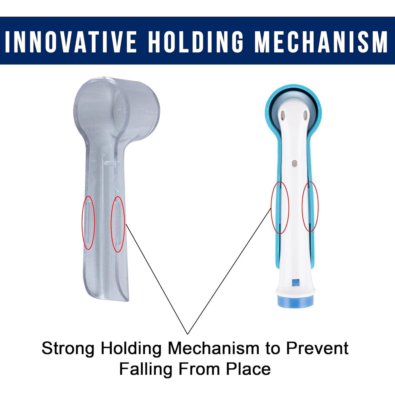 Paquete de 4 tapas protectoras iBrush para cabezales Oral-B