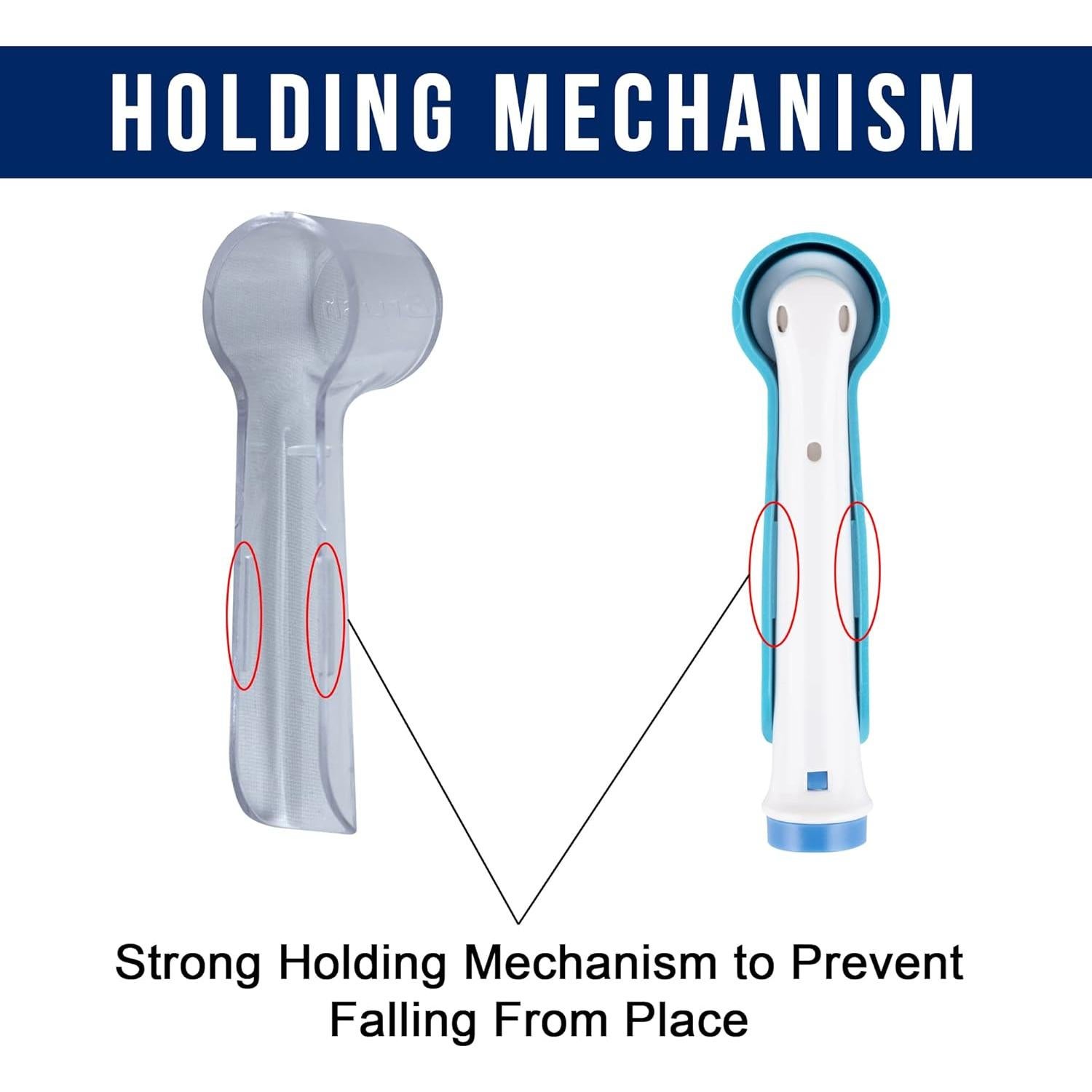 Paquete de 4 tapas protectoras iBrush para cabezales Oral-B