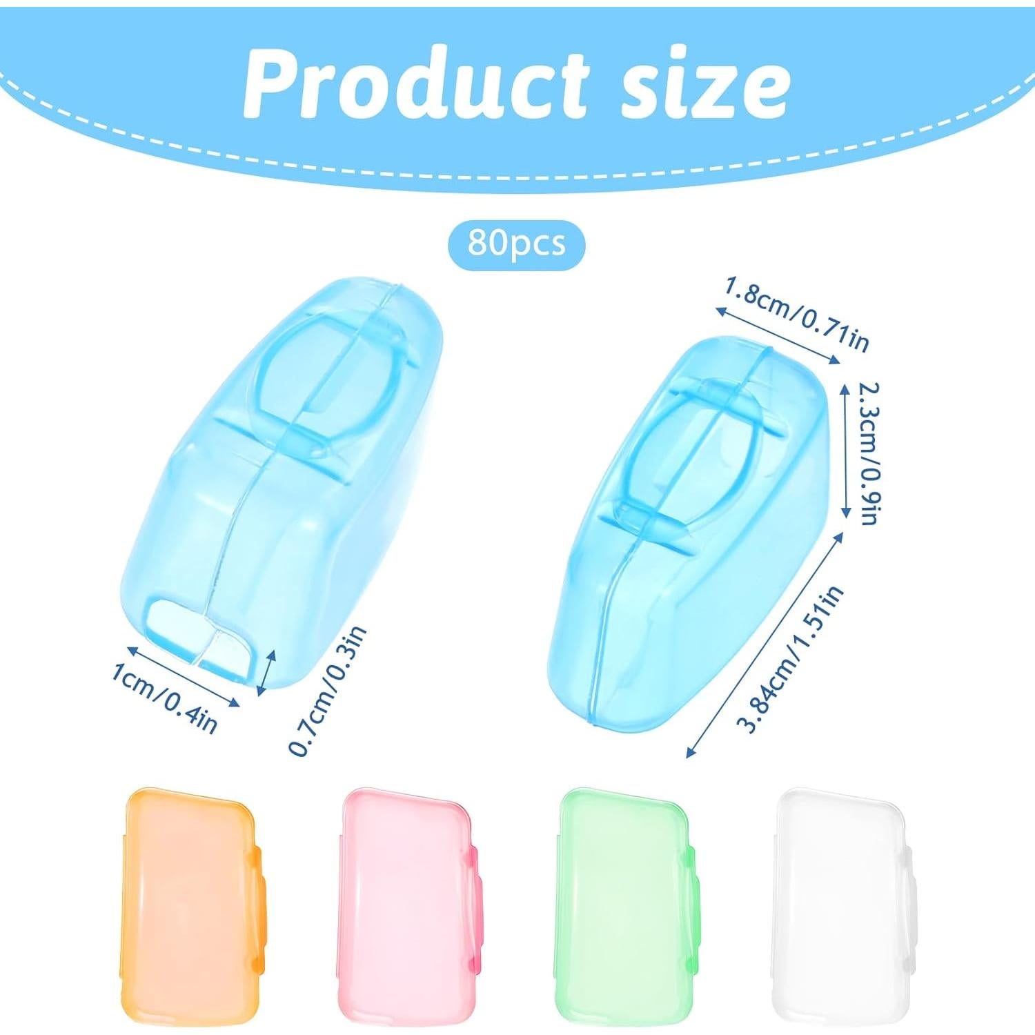 80 Estuches Protectores para Cepillos de Dientes Gtziqa