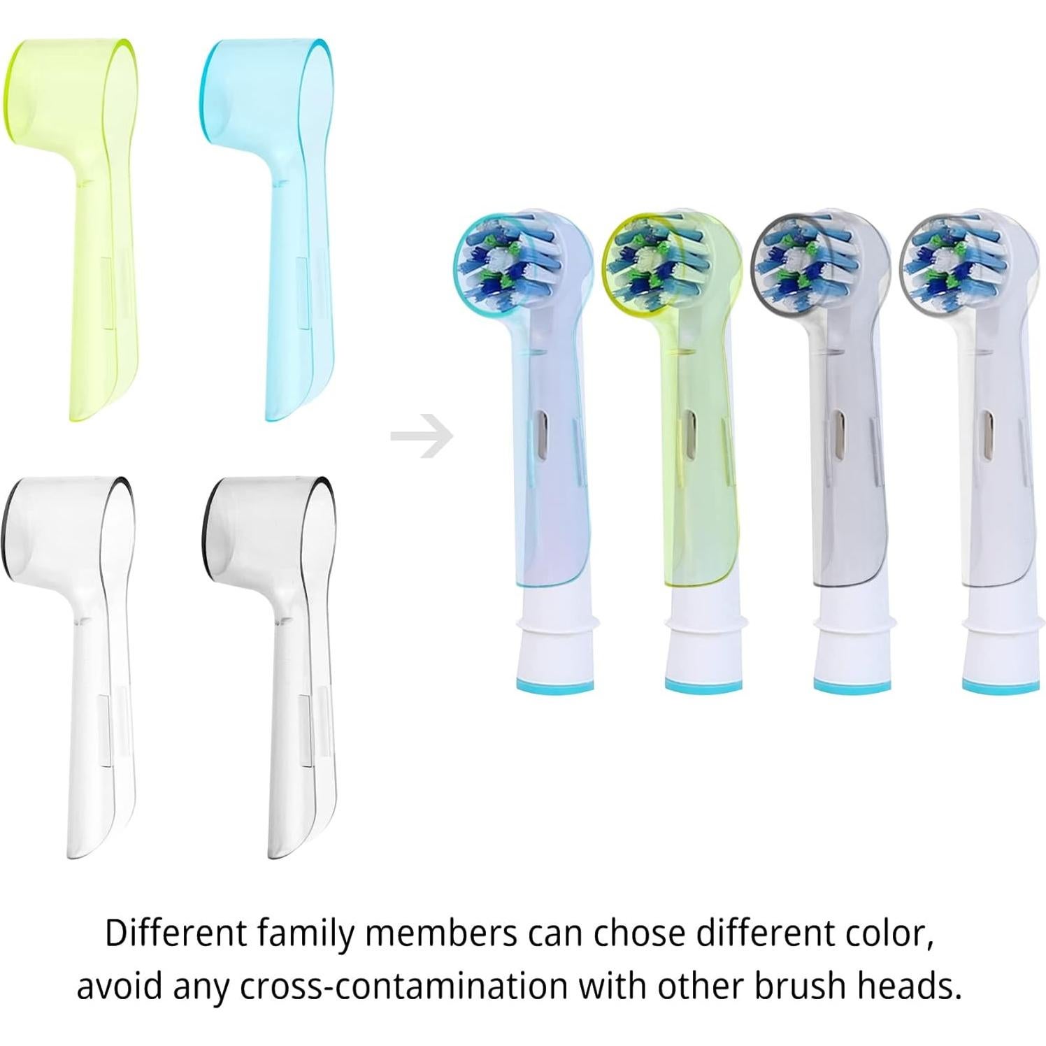 Cubiertas para Cabezas de Cepillo Eléctrico Oral B - 2 Pcs