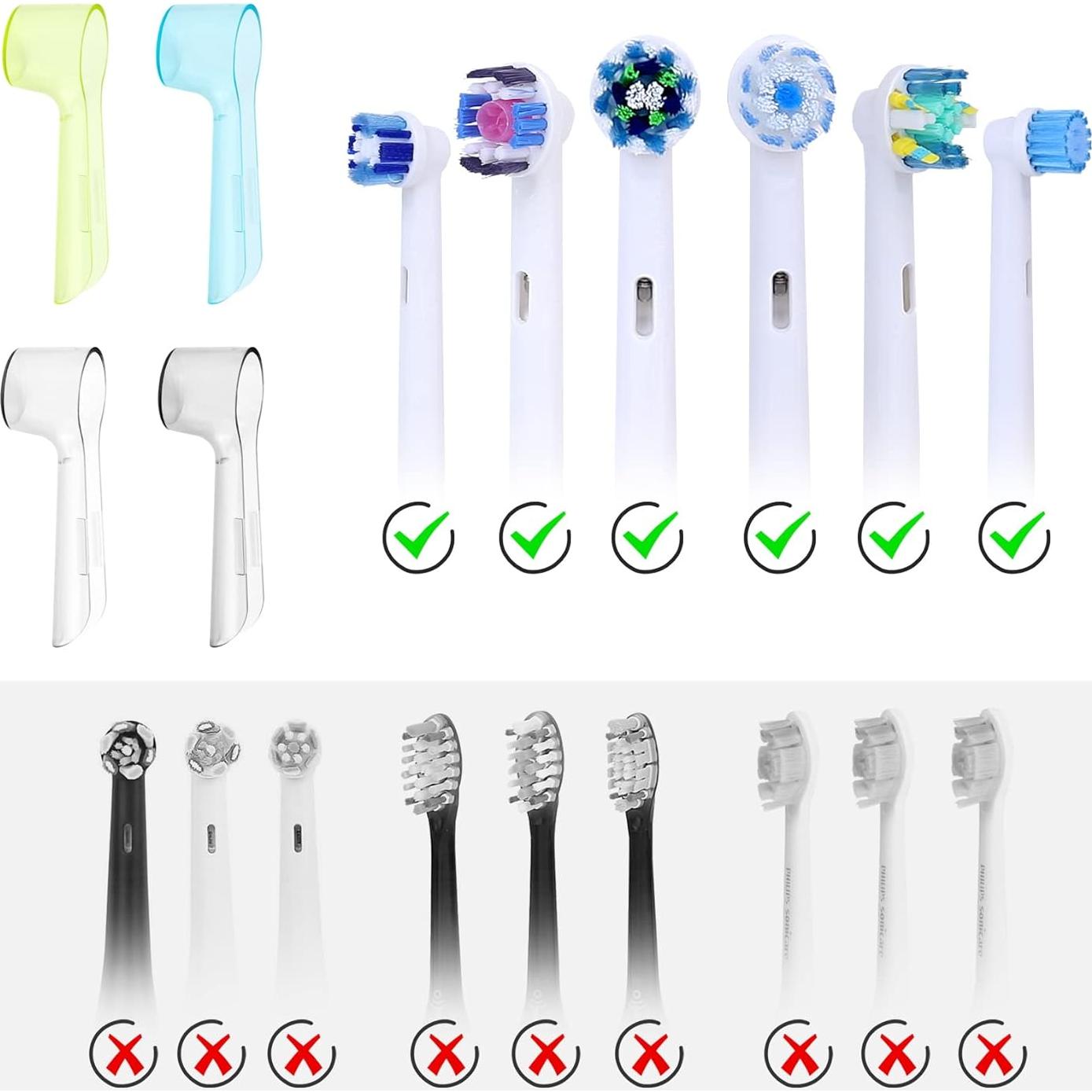 Cubiertas para Cabezas de Cepillo Eléctrico Oral B - 2 Pcs