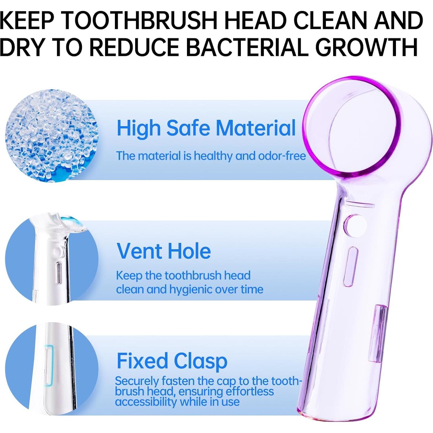 Funda de Cepillo de Dientes Oral B iO - 12 Paquete, Protección y Ventilación