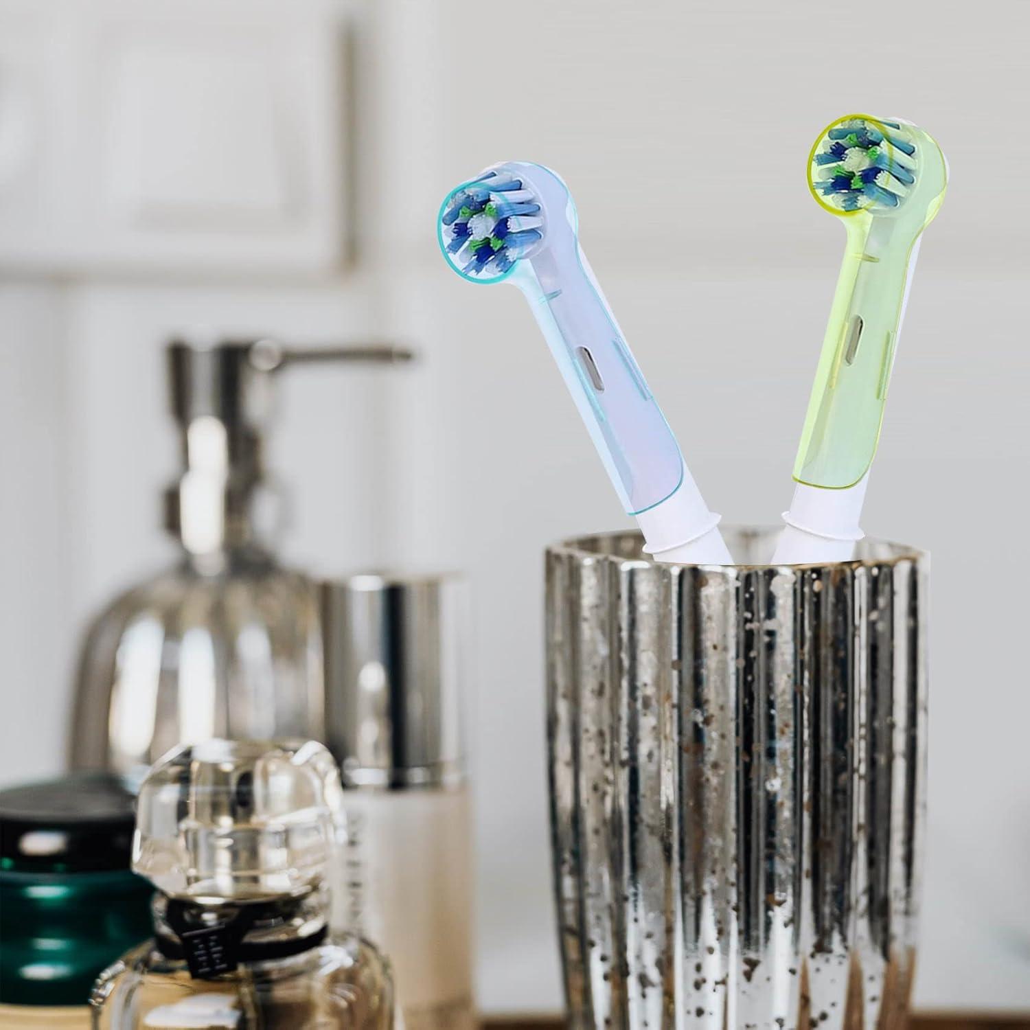 Paquete de 4 cubiertas para cabezales de cepillo Oral B Azul