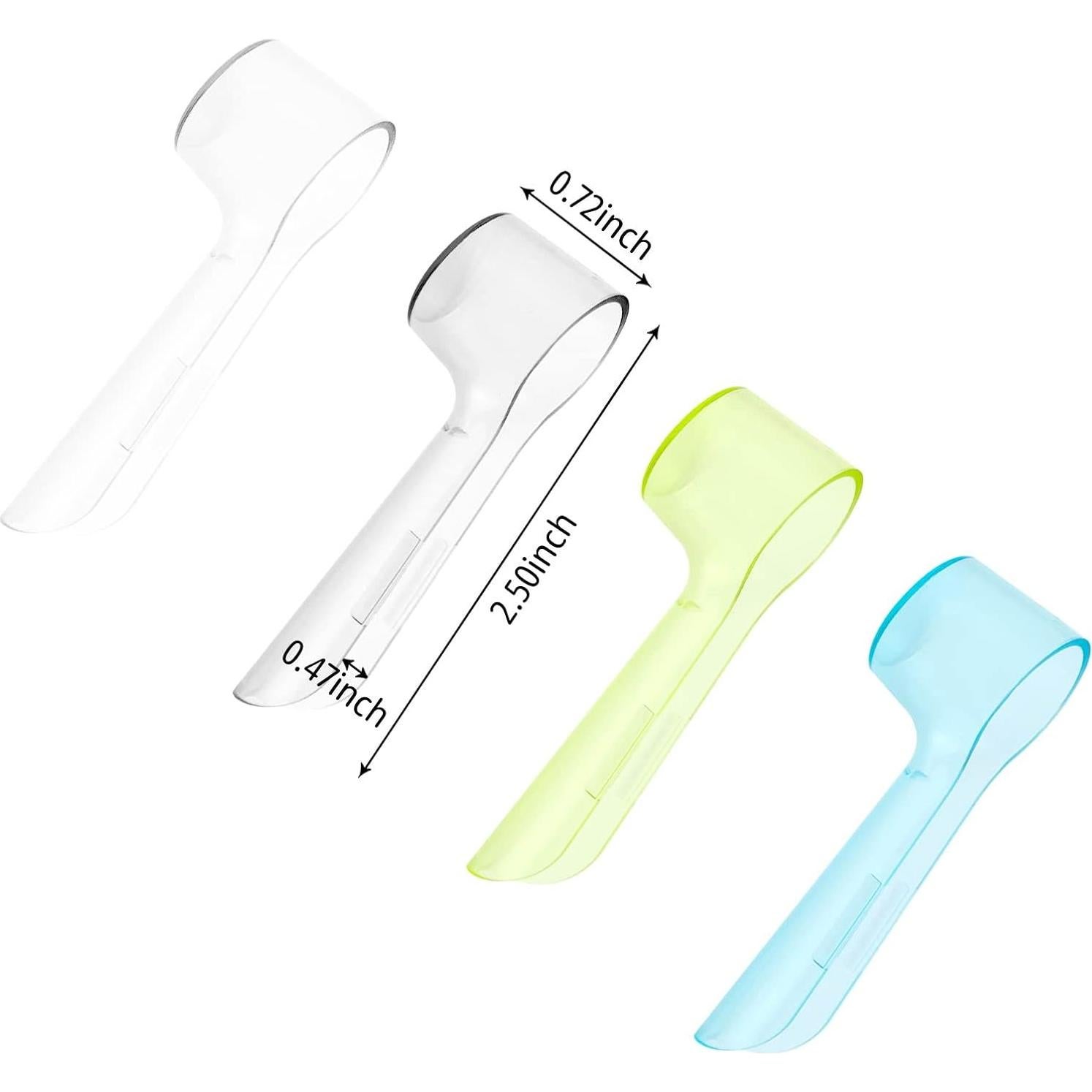 2 Tapas Protectores para Cabezas de Cepillo Eléctrico Oral B Azul