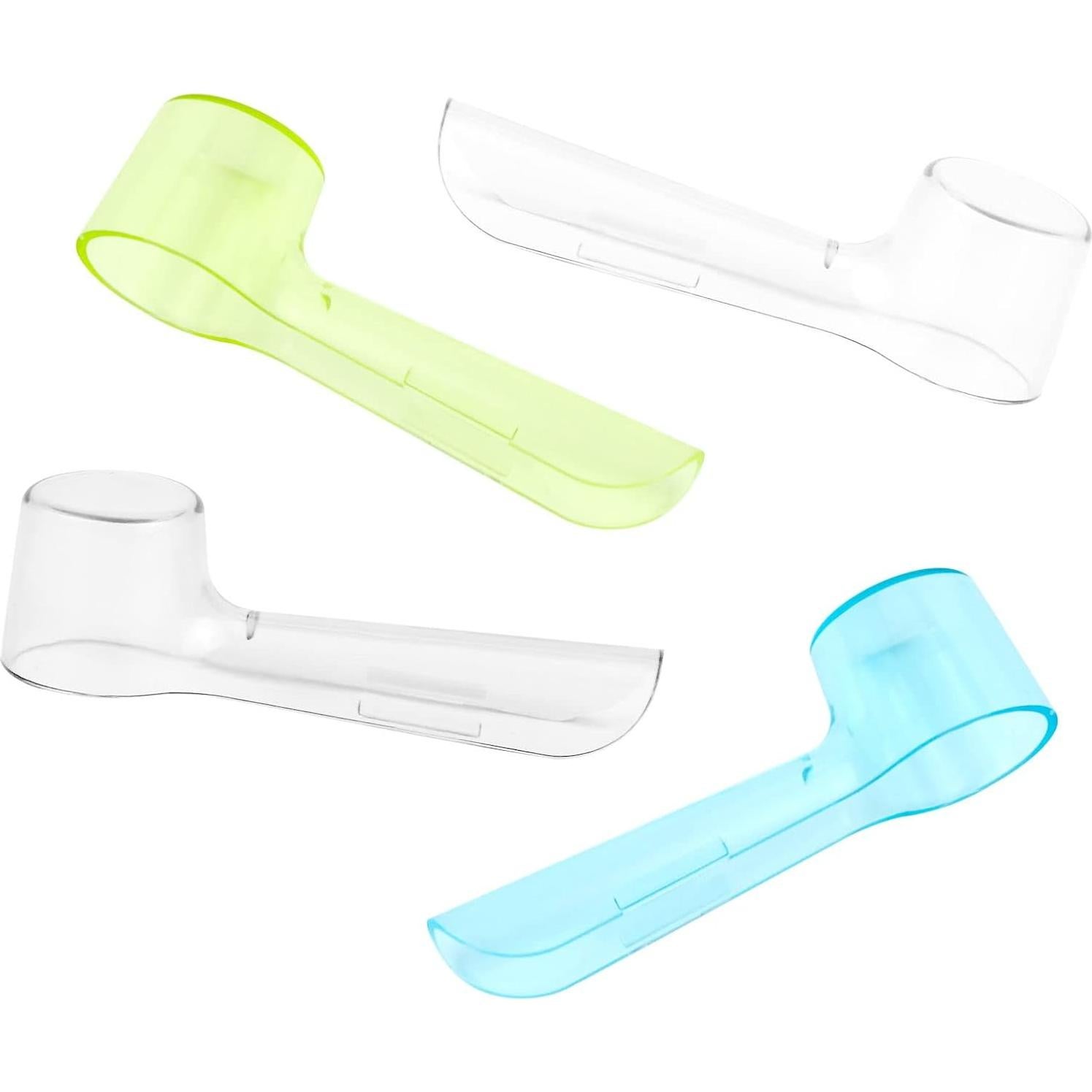 2 Tapas Protectores para Cabezas de Cepillo Eléctrico Oral B Azul