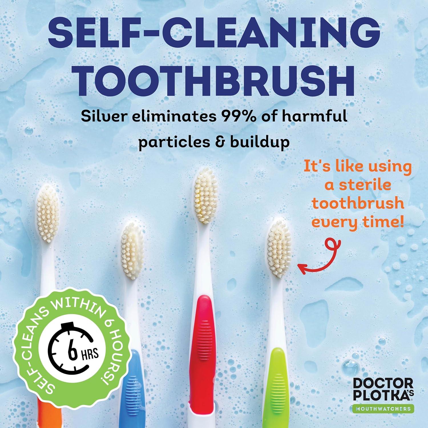 Cepillo de Dientes Manual Dr. Plotka Cerdas Suaves 4 Unidades