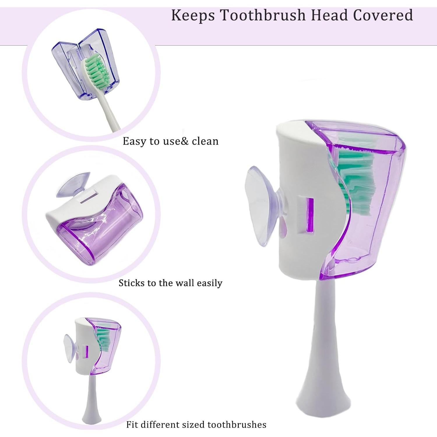 4 Cubiertas de Cabeza de Cepillo de Dientes LSETUTIYY Viaje
