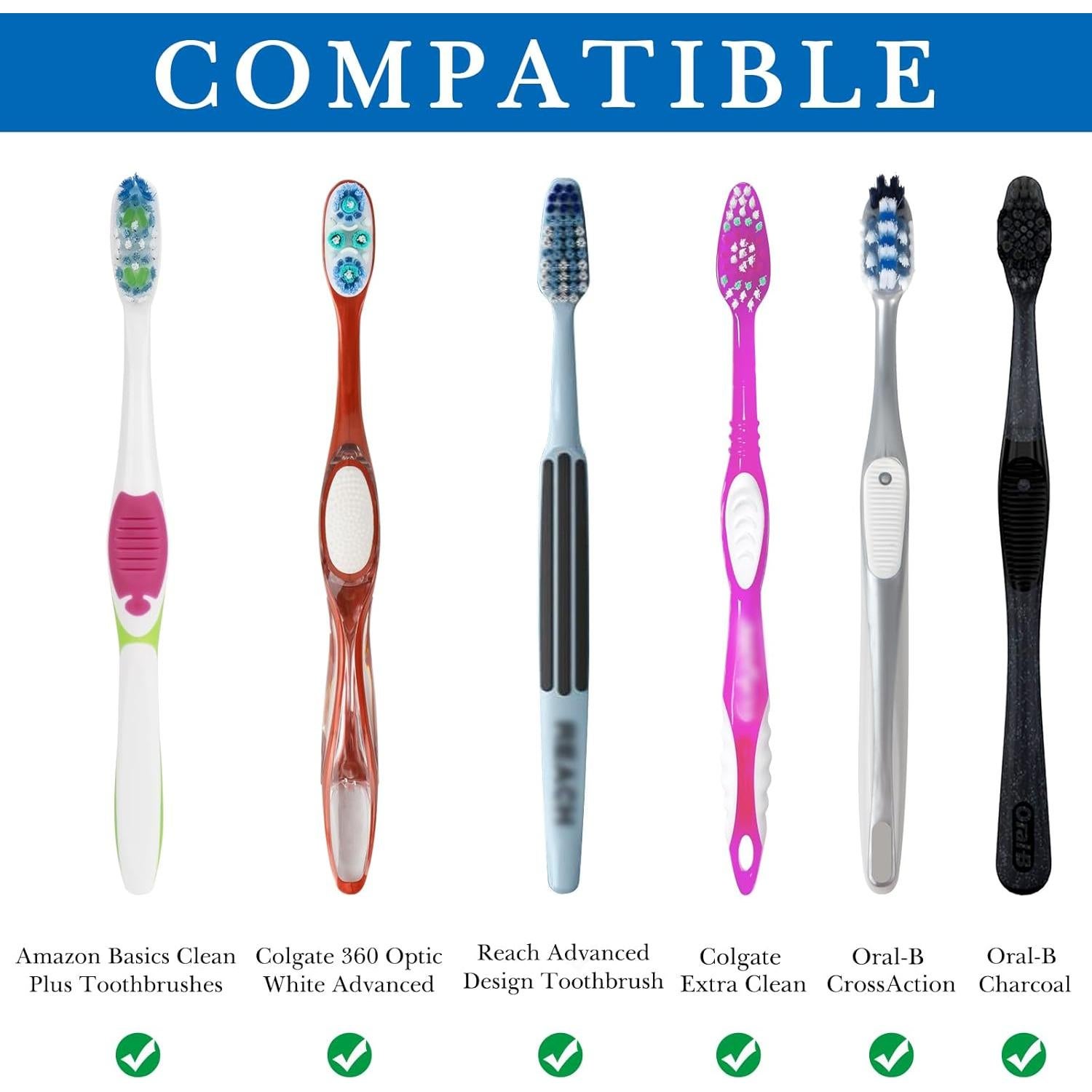 Cubiertas de Cabeza de Cepillo de Dientes Linkidea 3PCS Ventosa