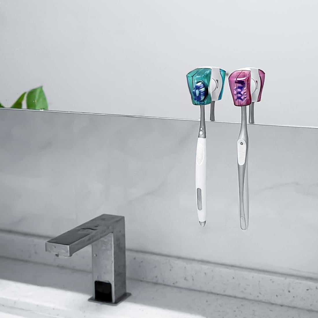 Cubiertas de Cabeza de Cepillo de Dientes Linkidea 3PCS Ventosa