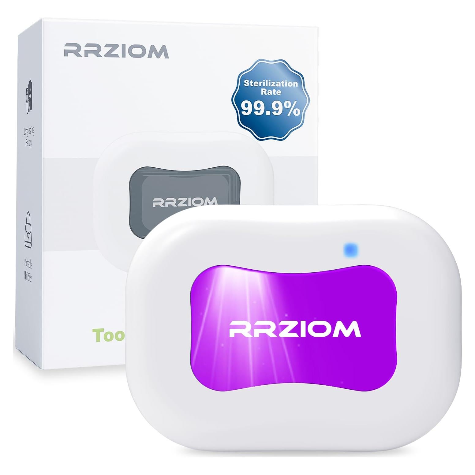 Estuche Desinfectante para Cepillos de Dientes RRZIOM Blanco