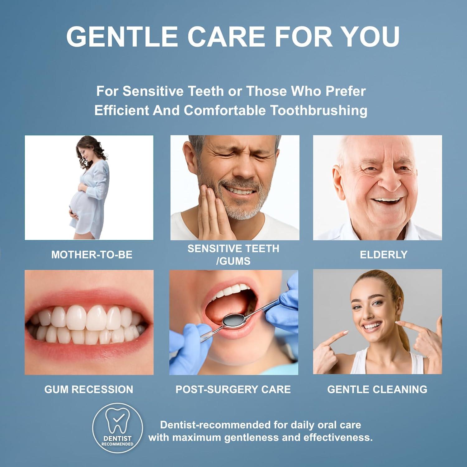 Cepillo de Dientes Extra Suave Geacker - 6 Piezas Multicolor