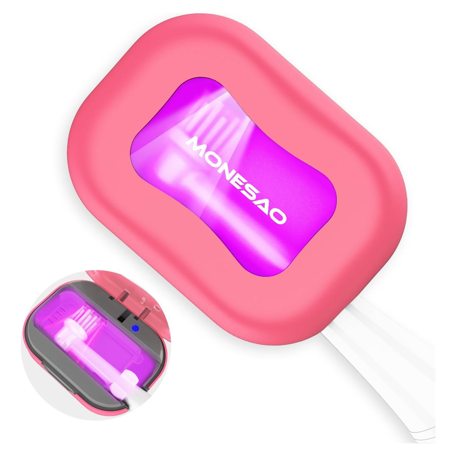 Estuche Limpiador para Cepillo de Dientes MONESAO Rosa