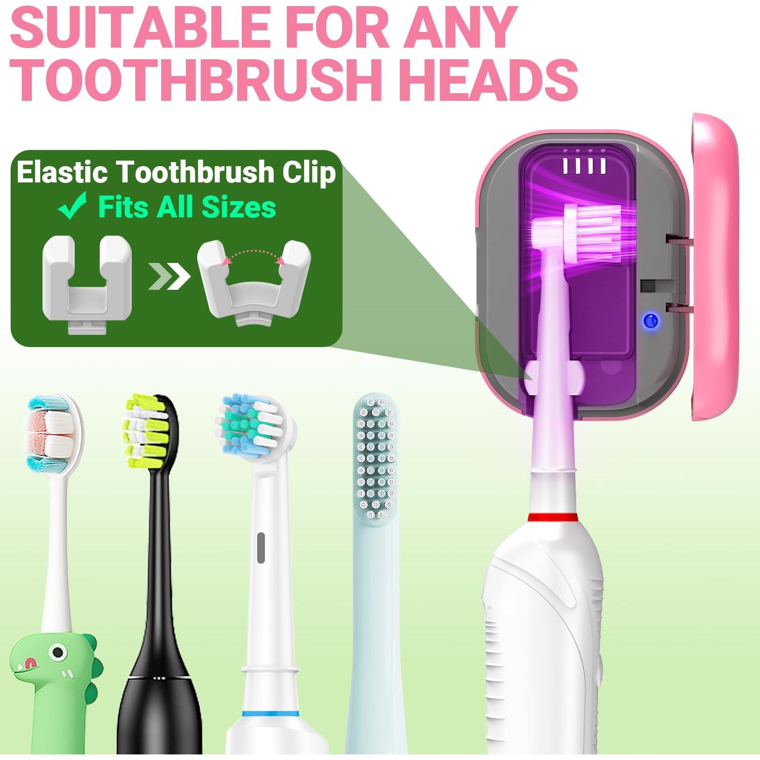 Estuche Limpiador para Cepillo de Dientes MONESAO Rosa