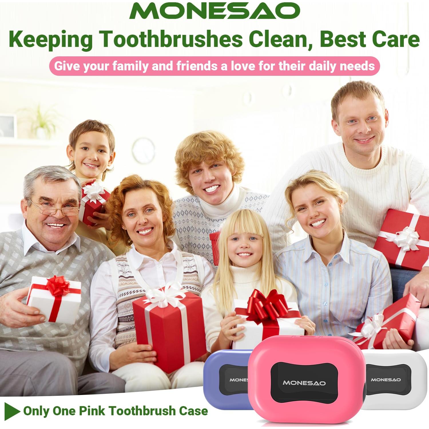 Estuche Limpiador para Cepillo de Dientes MONESAO Rosa