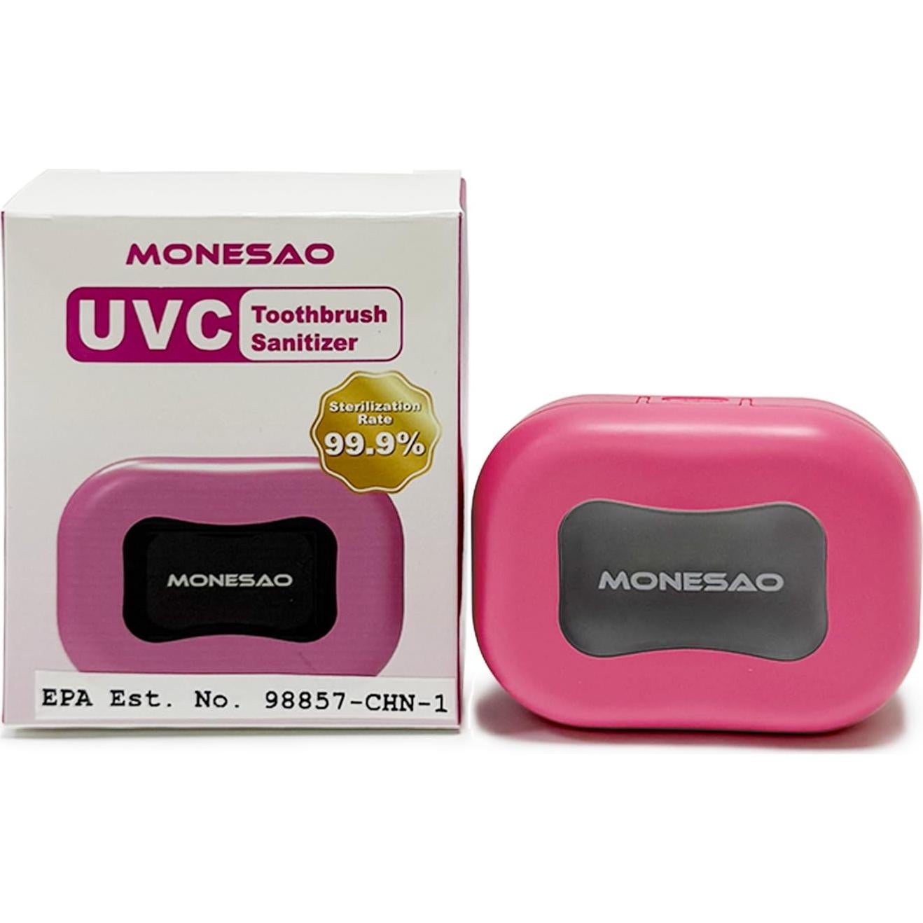 Estuche Limpiador para Cepillo de Dientes MONESAO Rosa