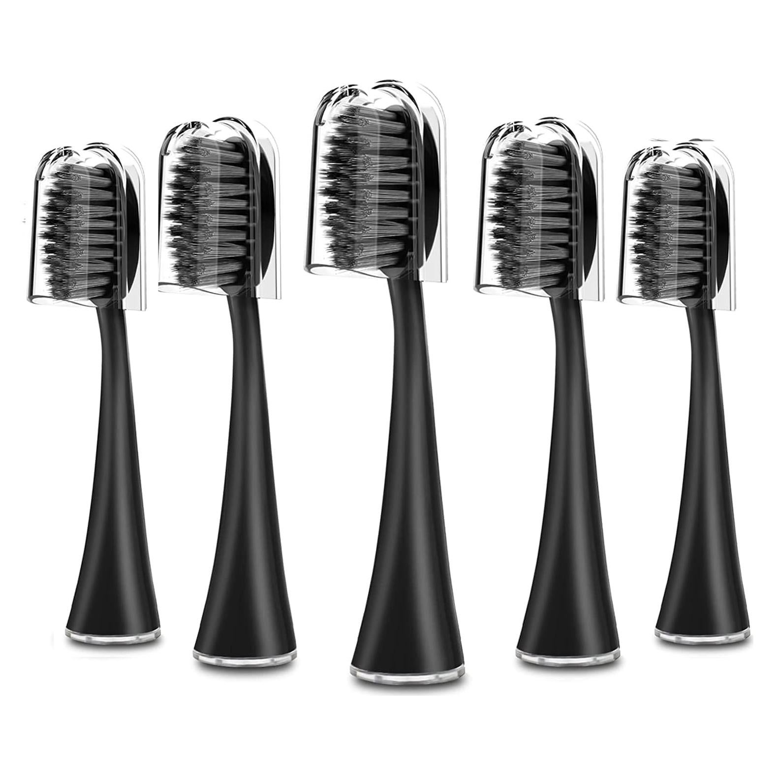 Cabezas de cepillo de repuesto BURST Negro - 5 unidades