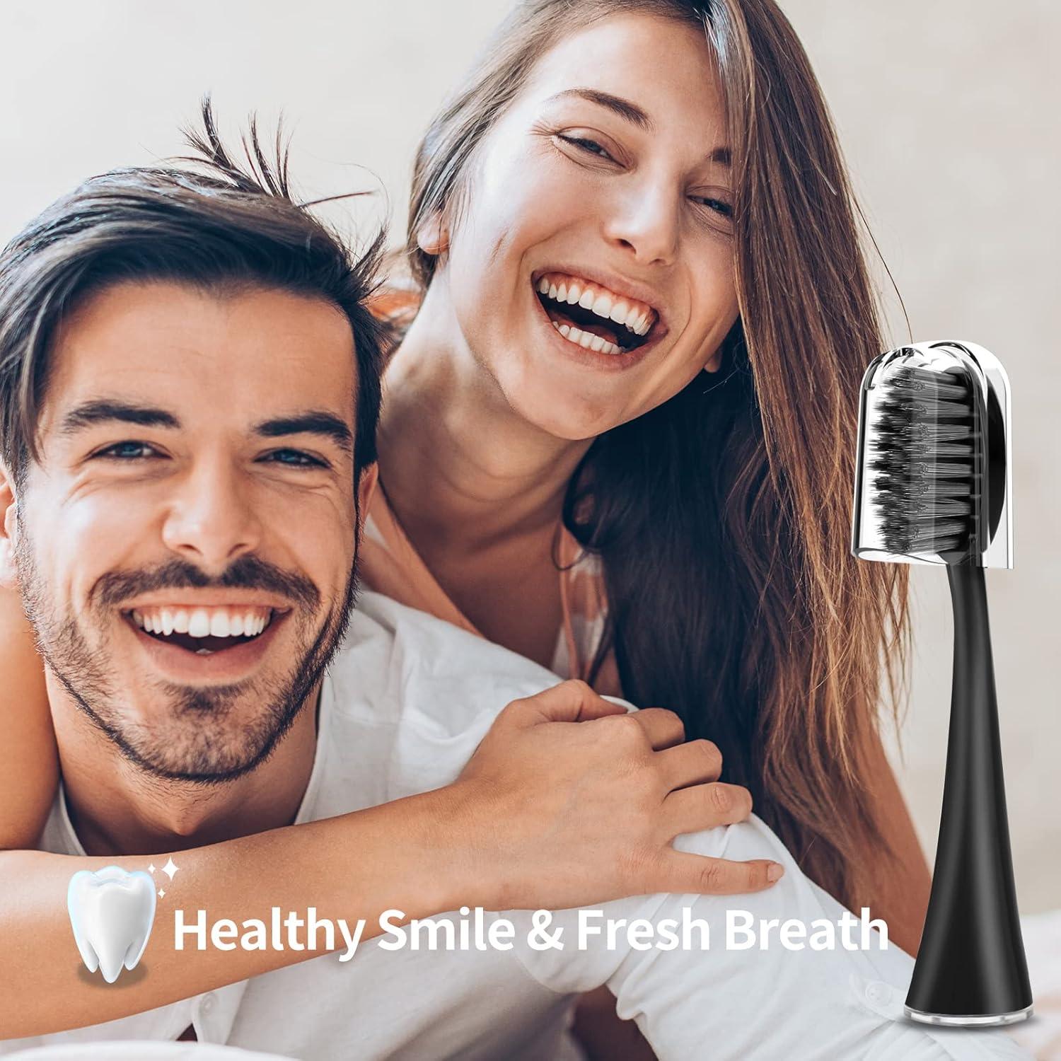 Cabezas de cepillo de repuesto BURST Negro - 5 unidades