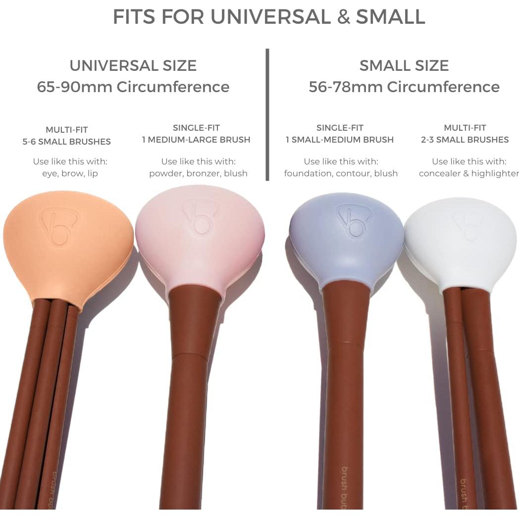 Cubiertas de Silicona para Brochas de Maquillaje - Set de 2