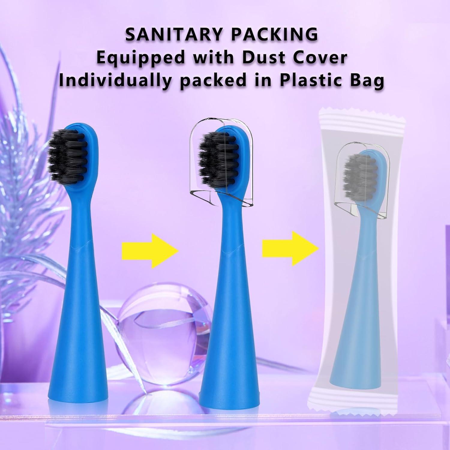 Cabezal de Repuesto para Cepillo Eléctrico Burst Kids - 6 Piezas Azul