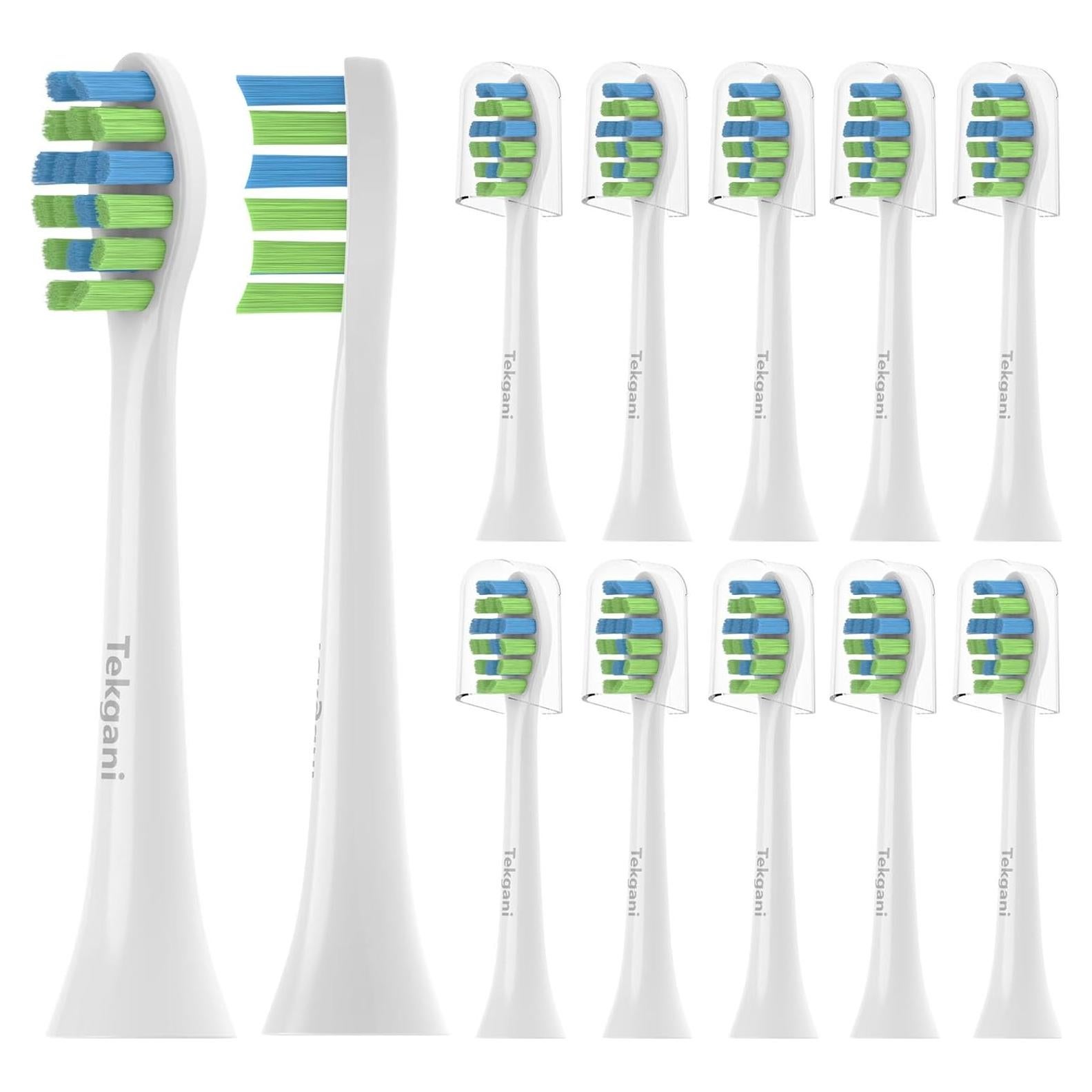 Cabezales de Repuesto Tekgani para Cepillo Eléctrico 7AM2M - 12 Unidades