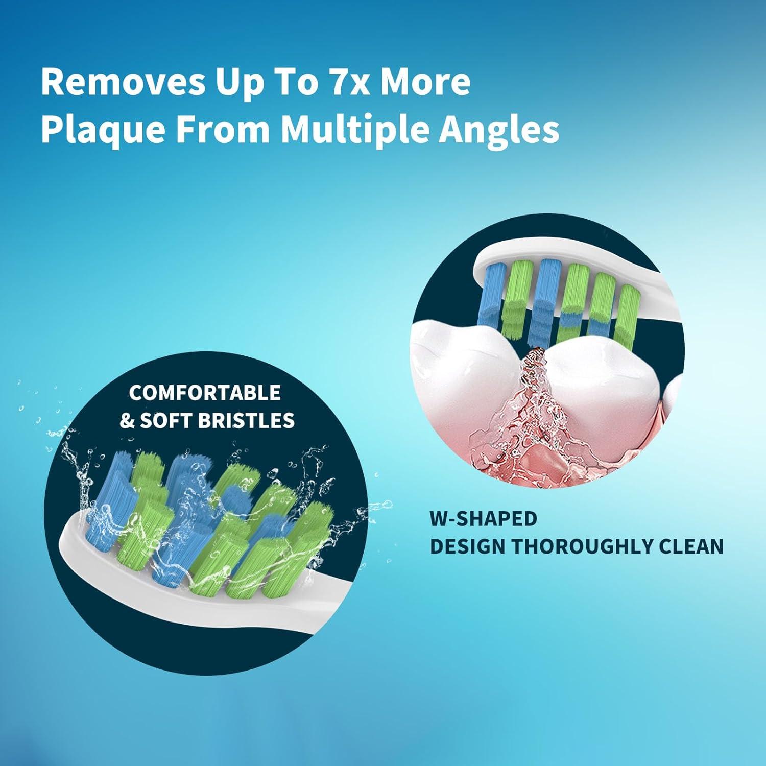 Cabezales de Repuesto Tekgani para Cepillo Eléctrico 7AM2M - 12 Unidades