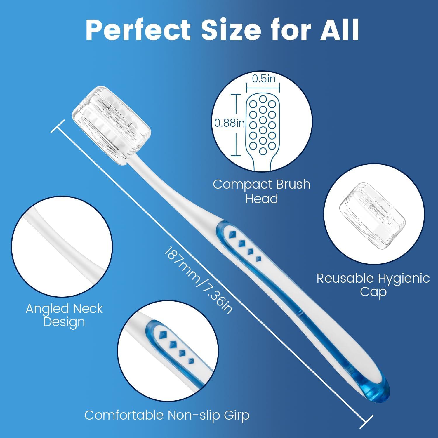 Cepillos de Dientes Extra Suaves Frekare - 6 Unidades para Dientes Sensibles