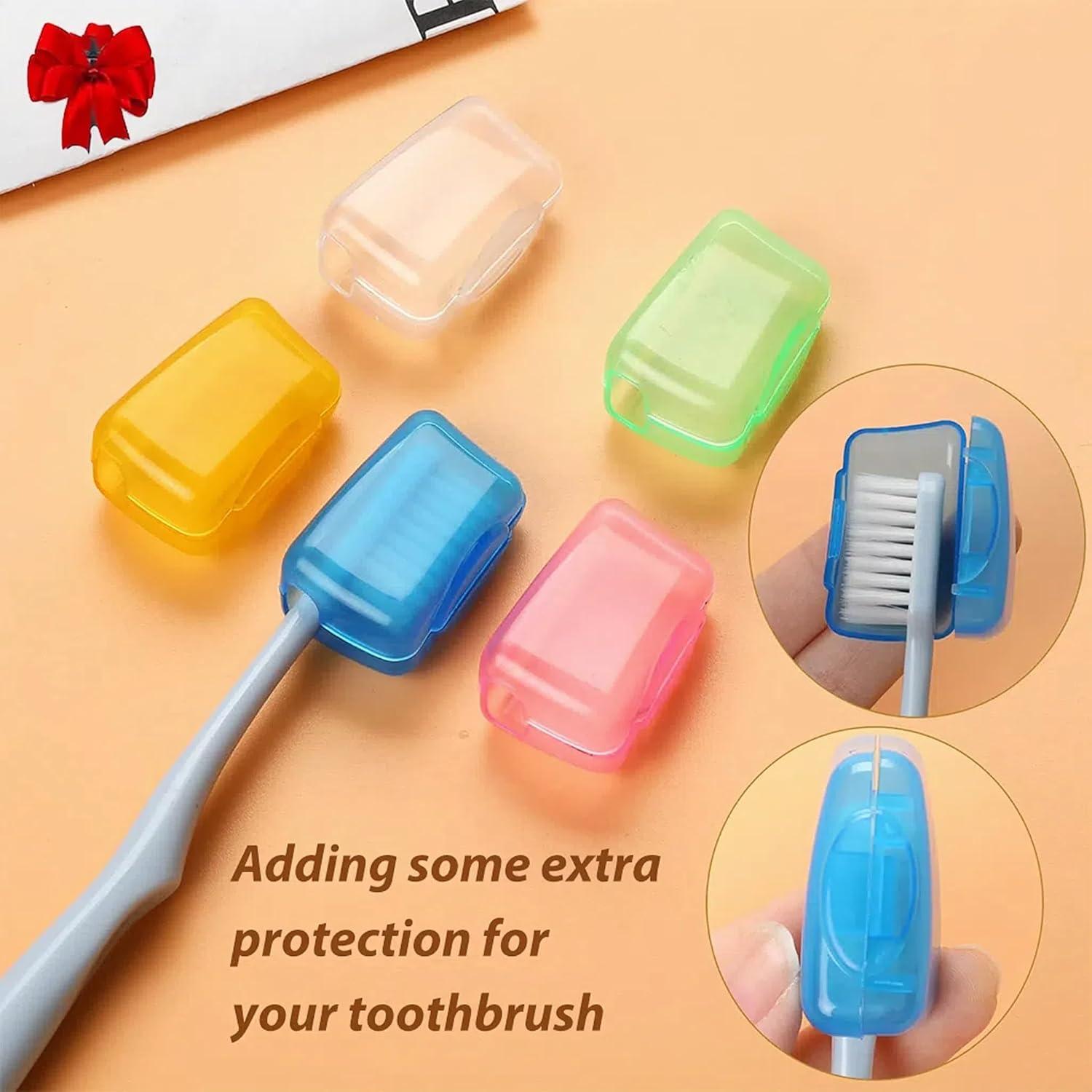 Estuche de Cepillo de Dientes de Viaje YKuzLx Blanco 2 Compartimentos