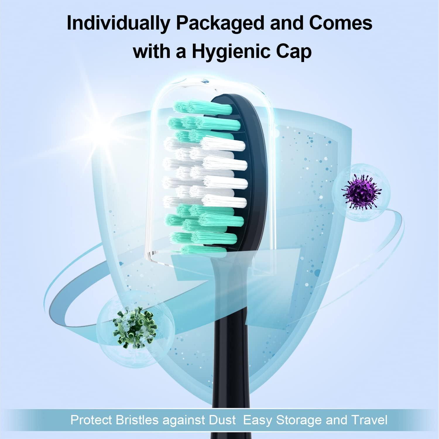 Cabezas de cepillo de dientes repuesto EveryStep 10 unidades AquaSonic