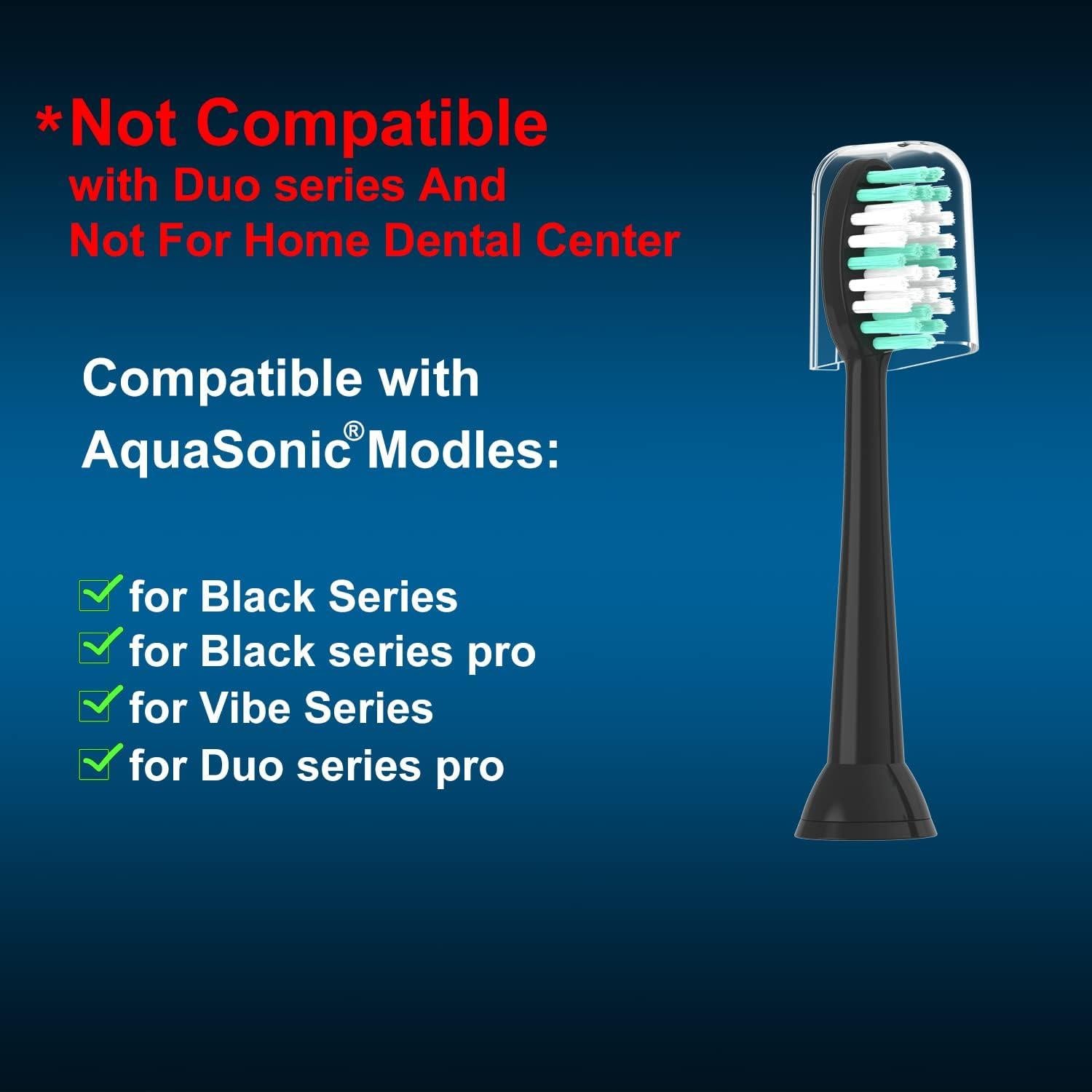 Cabezas de Reemplazo para Cepillo Eléctrico AquaSonic - 10 Piezas